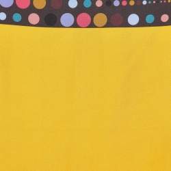 Etro Yellow Dot Print Silk Pocket Square  