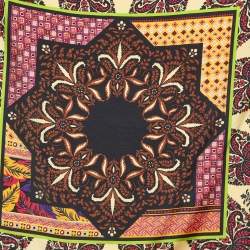 Etro Multicolor Printed Silk Pocket Square  