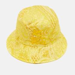 مملوكة مسبقًا قبعة باكيت بطبعة بيزلي صفراء من إيترو مصنوع من القماش