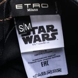 Pre Owned Etro x Star Wars Black Paisley Print Cotton Baseball Cap S/M