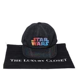 Pre Owned Etro x Star Wars Black Paisley Print Cotton Baseball Cap S/M