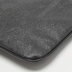 Etro Black Paisley Coated Canvas Flat Messenger Bag