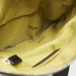 Etro Black Paisley Coated Canvas Flat Messenger Bag