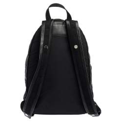 Etro Multicolor Printed Nylon and Leather Front Pocket Backpack