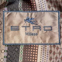 Pre Owned Etro Brown Wool Single Breasted Blazer M