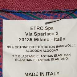Etro Purple Denim Badge Detail Jeans XXL Waist 38"