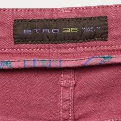 Etro Purple Denim Badge Detail Jeans XXL Waist 38"