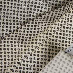Etro White  Paisley Print Cotton Button Front Shirt L