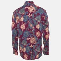 Etro Multicolor Printed Viscose Button Front Shirt L