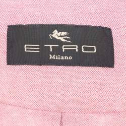 Etro Pink Cotton Long Sleeve Shirt M