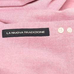 Etro Pink Cotton Long Sleeve Shirt M