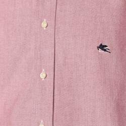 Etro Pink Cotton Long Sleeve Shirt M
