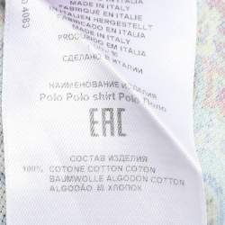 Pre Owned Etro Multicolor Paisley Printed Cotton Polo T-Shirt XXL