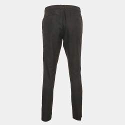Pre Owned Etro Dark Grey Wool Blend Formal Trousers XXL