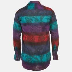 مملوكة مسبقًا Etro Multicolor Paisley Print Linen Shirt S