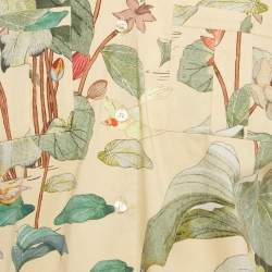 Pre Owned قميص إيترو قطن مطبوع بيج الحجم متوسط