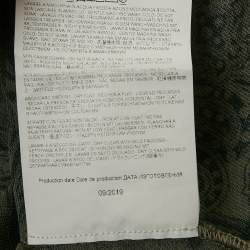 مملوكة مسبقًا تي شيرت بولو مطبوع بنقشة بيزلي أخضر إيترو بيكيه مقاس متوسط