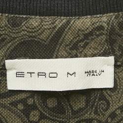 مملوكة مسبقًا تي شيرت بولو مطبوع بنقشة بيزلي أخضر إيترو بيكيه مقاس متوسط