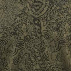 مملوكة مسبقًا تي شيرت بولو مطبوع بنقشة بيزلي أخضر إيترو بيكيه مقاس متوسط