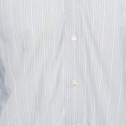 Pre Owned قميص إيترو أزرار أمامية مطبوع مقلم متعدد الألوان مقاس صغير (سمول)