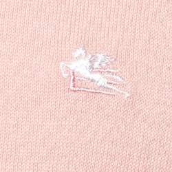 Pre Owned Etro Pink Cotton Knit Polo T-Shirt S