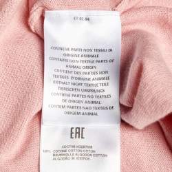 Pre Owned Etro Pink Cotton Knit Polo T-Shirt S