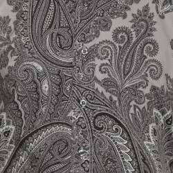 Pre Owned قميص ايــترو طباعة بيزلي رمادي قطن بأكمام طويلة مقاس وسط - ميديم