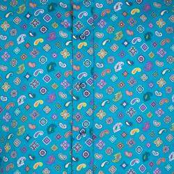 Pre Owned Etro Blue Paisley Printed Cotton Long Sleeve Button Front Shirt L