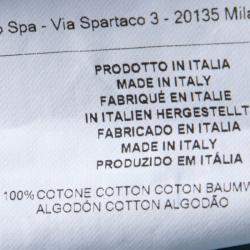 Pre Owned Etro Blue Paisley Printed Cotton Long Sleeve Button Front Shirt L