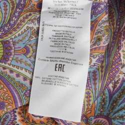 مملوكة مسبقًا Etro Multicolor Paisley Print Cotton Long Sleeve Shirt M
