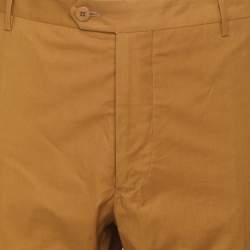 Pre Owned بنطلون إيترو قطن مطاطي بني XXXL