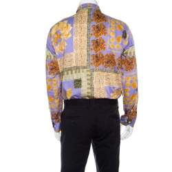 Pre Owned Etro Multicolor Pasta Print Long Sleeve Button Front Cotton Shirt XL