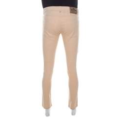 Pre Owned Etro Orange Light Wash Slim Fit Jeans M