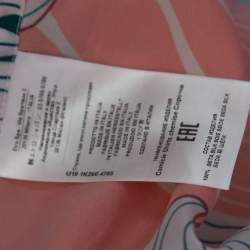 Pre Owned Etro Multicolor Tropical Print Silk Short Sleeve Relaxed Fit Shirt L