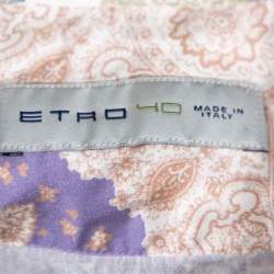 Etro Multicolor Paisley Printed Cotton Button Front Shirt L