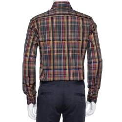 Etro Multicolor Cotton Button Front Shirt S