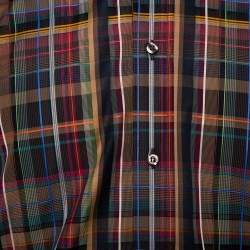 Etro Multicolor Cotton Button Front Shirt S