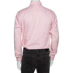 Pre Owned Etro Light Pink Cotton Button Down Shirt M