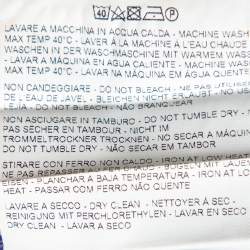 Pre Owned قميص إيترو قطن أزرق مخطط بأزرار أمامية مقاس كبير - لارج