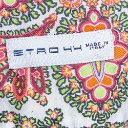Pre Owned Etro Multicolor Paisley Printed Cotton Button Front Shirt 3XL 