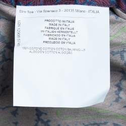 Pre Owned قميص إيترو أزرار أمامية قطن طباعة بيزلي أرجواني مقاس كبير جدا جدا