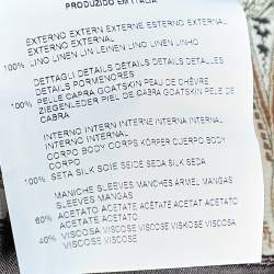 Pre Owned Etro Cream Striped Linen Contrast Trim Blazer S