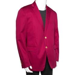 مملوكة مسبقًا Etro Pink Cotton Mineide Soft Blazer L