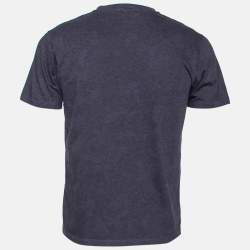Pre Owned Etro Purple Patterned Cotton Short Sleeve T-Shirt S