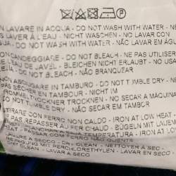 Pre Owned Etro Blue Checked Cotton Tapered Pants S