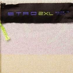 Pre Owned Etro Multicolor Paisley Printed Cotton V-Neck Sweater 2XL