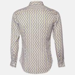 Etro Multicolor Printed Cotton Button Front Shirt M 