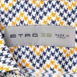 Etro Multicolor Printed Cotton Button Front Shirt M 