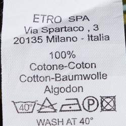 مملوكة مسبقًا Etro Green Paisley Print Cotton Long Sleeve Shirt 2XL