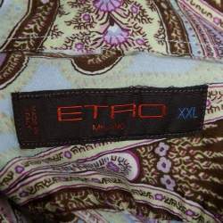 Pre Owned Etro Multicolor Paisley Print Cotton Long Sleeve Shirt XXL